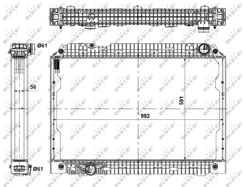 Radiator, engine cooling 56138