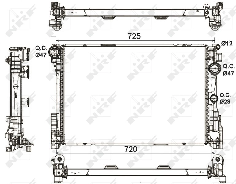 NRF 53113 Radiator, engine cooling