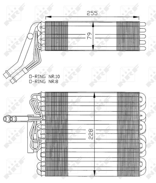 Evaporator, air conditioning 36025
