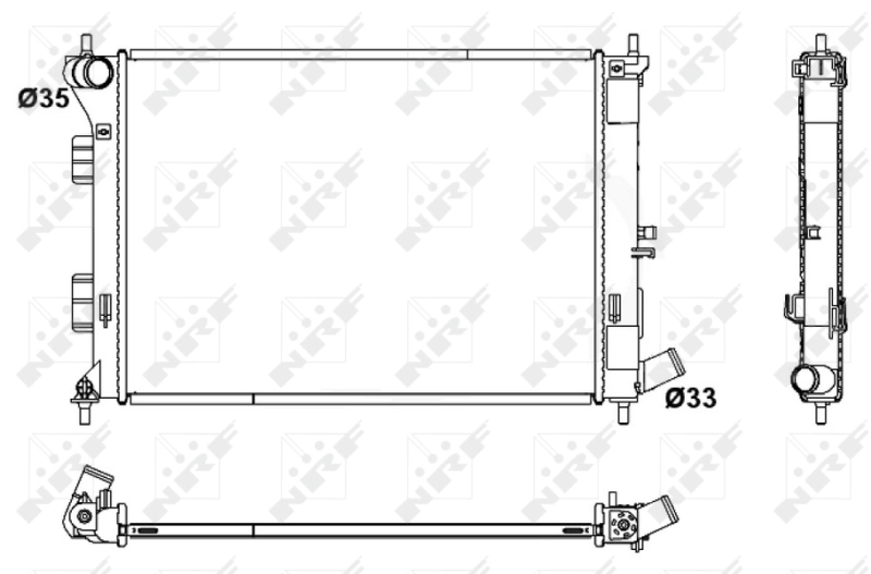 Radiator, engine cooling 53171