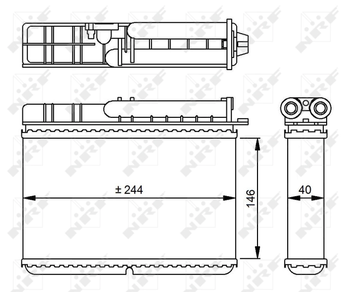 Heat Exchanger, interior heating 54307