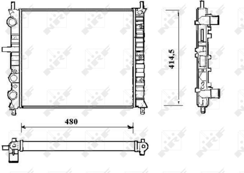 Radiator, engine cooling 58191