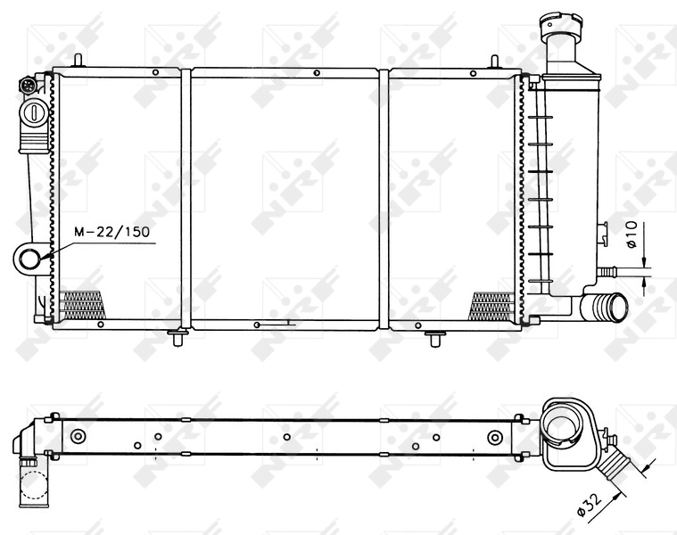 NRF 50406 Radiator, engine cooling