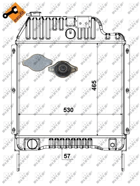NRF 52181 Radiator, engine cooling