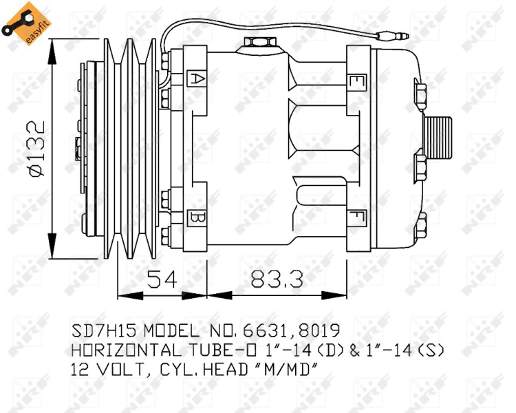Compressor, air conditioning EASY FIT 32138