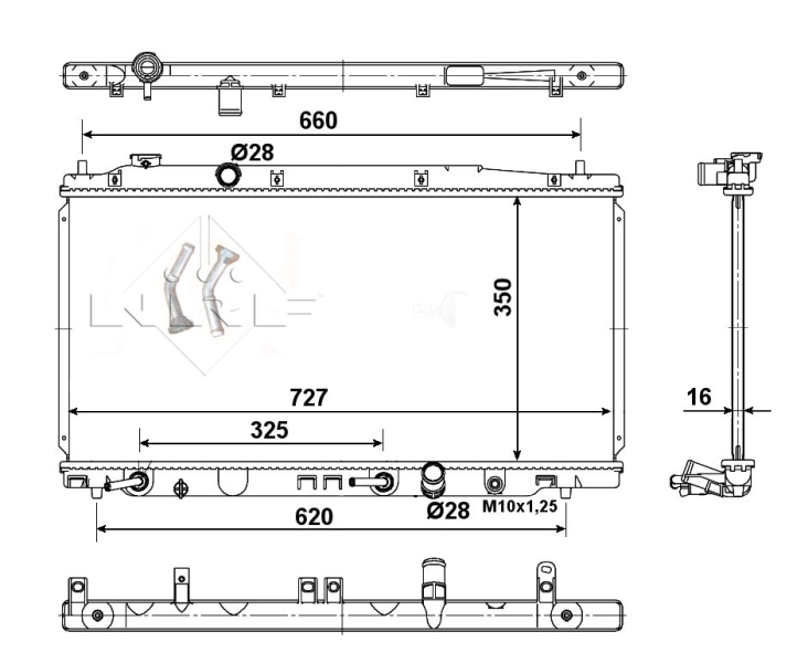 NRF 54505 Radiator, engine cooling