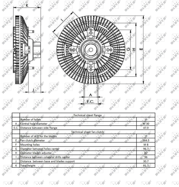 NRF 49403 Clutch, radiator fan
