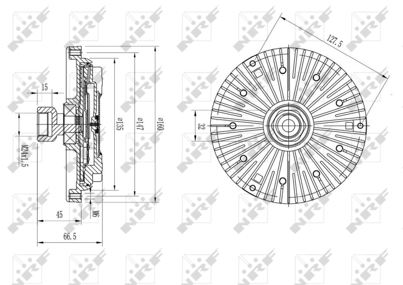 Clutch, radiator fan 49582