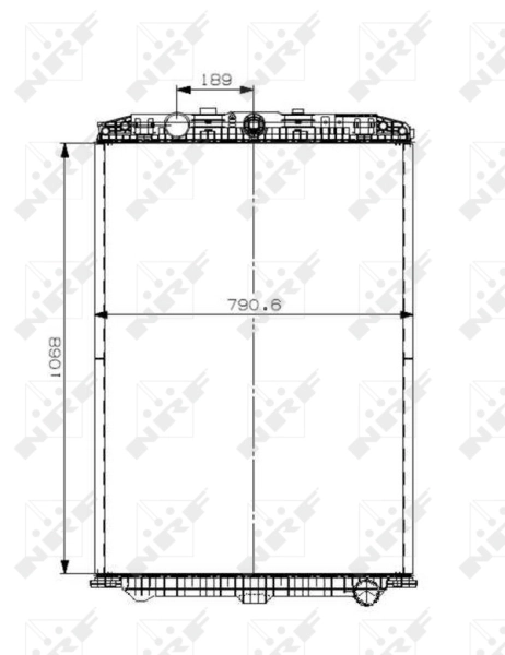 Radiator, engine cooling 509559