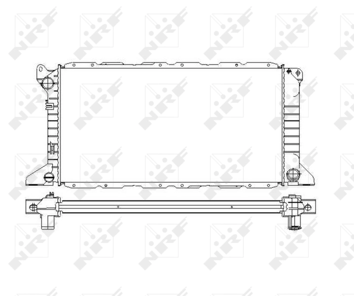 NRF 54754 Radiator, engine cooling