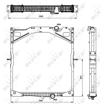 Radiator, engine cooling 509702