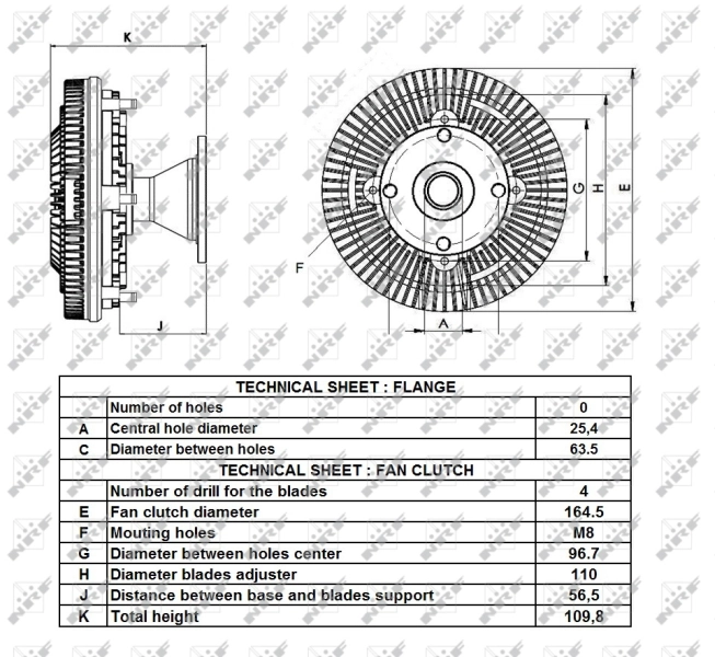 NRF 49428 Clutch, radiator fan