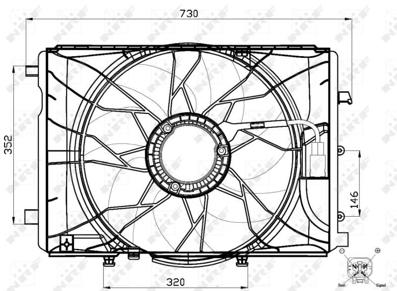 Fan, engine cooling 47443