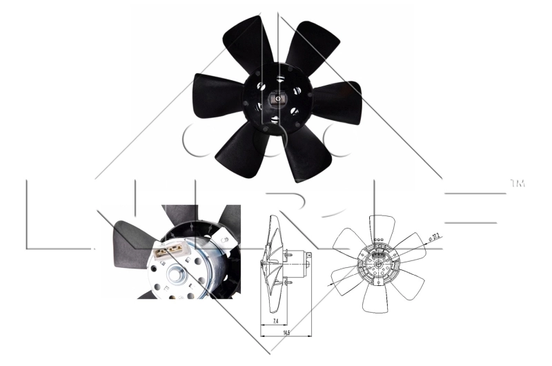Fan, engine cooling 47390