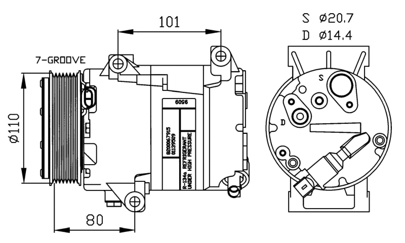 Compressor, air conditioning EASY FIT 32252