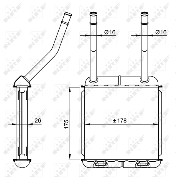 Heat Exchanger, interior heating EASY FIT 58147