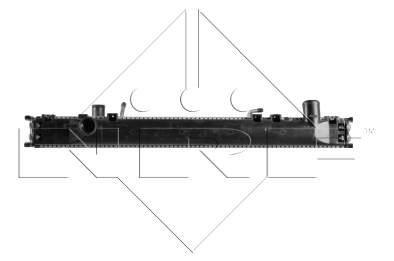 NRF 596712 Radiator, engine cooling