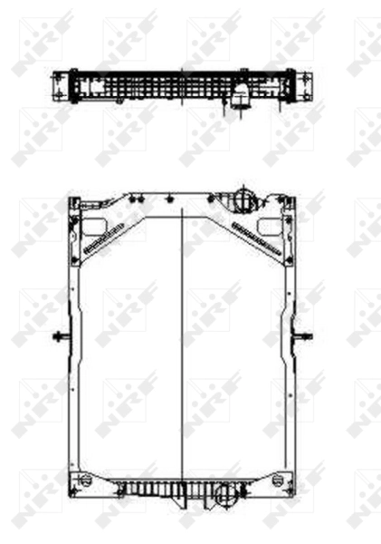 Radiator, engine cooling 509701
