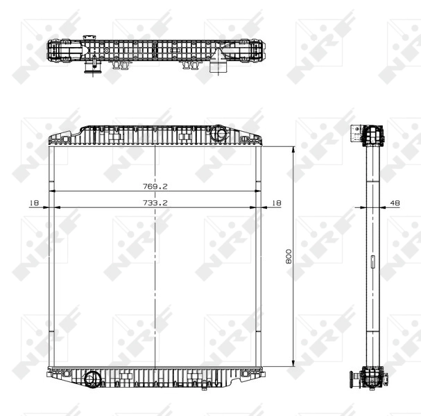 NRF 519567 Radiator, engine cooling