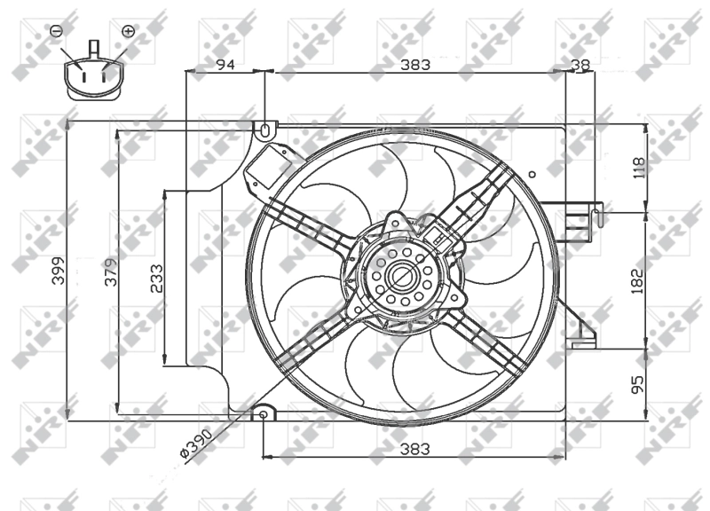 Fan, engine cooling 47748