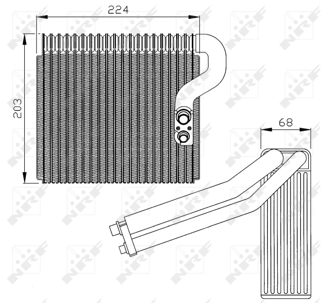 Evaporator, air conditioning EASY FIT 36063