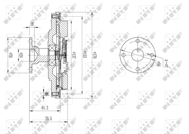 Clutch, radiator fan 49602