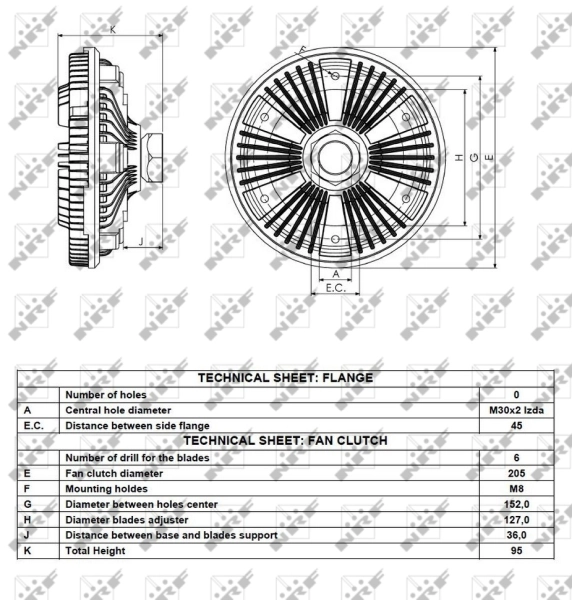 Clutch, radiator fan 49086