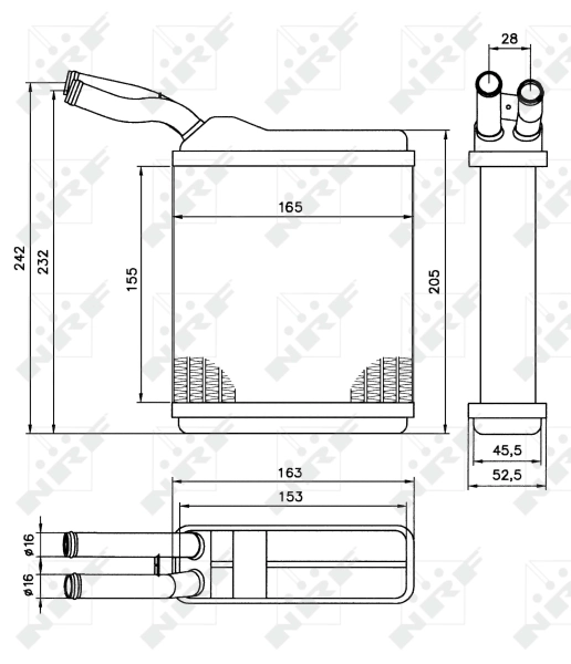Heat Exchanger, interior heating 52134
