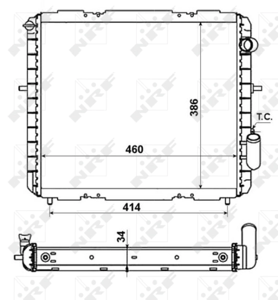 Radiator, engine cooling EASY FIT 507345