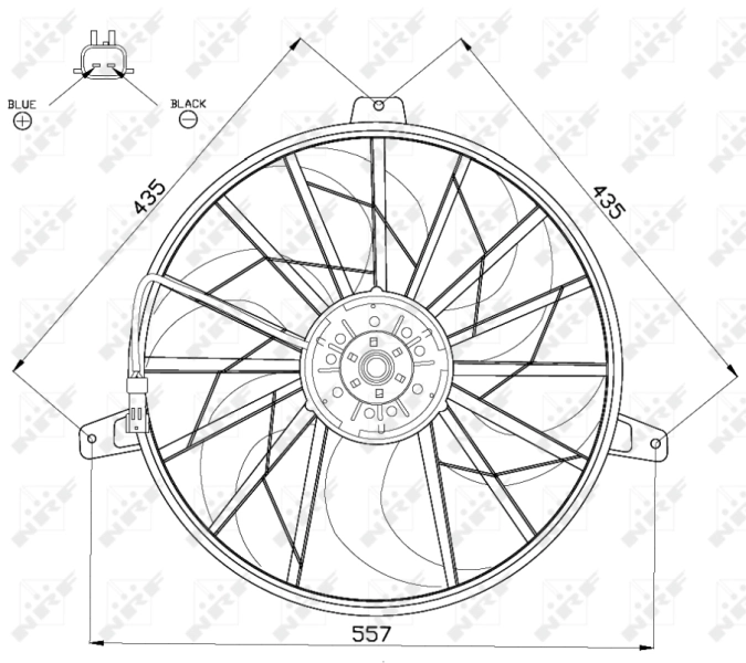 Fan, engine cooling 47524
