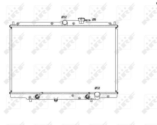 Radiator, engine cooling 53515