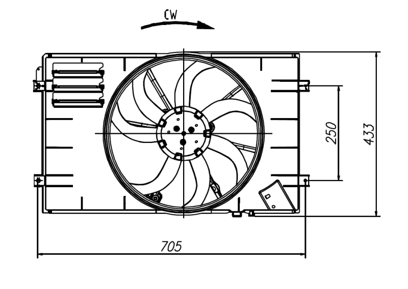Fan, engine cooling 47927