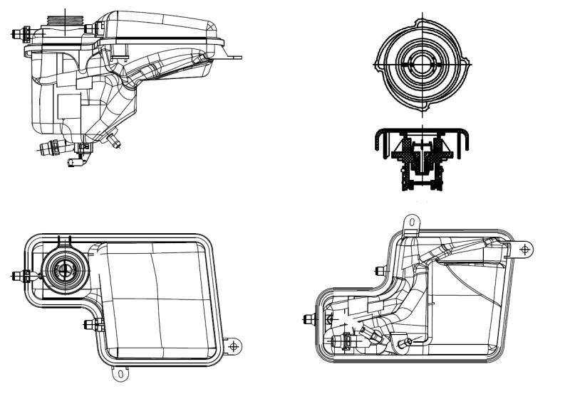 Expansion Tank, coolant EASY FIT 454034