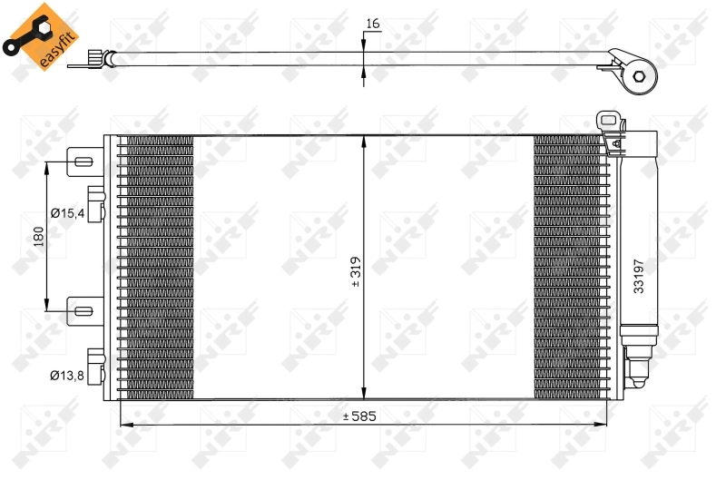 Condenser, air conditioning EASY FIT 35481