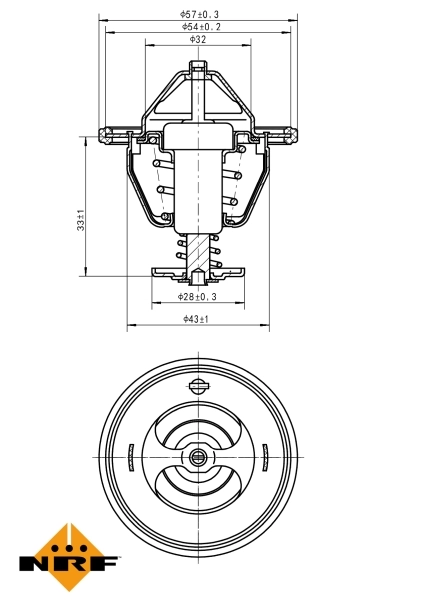 Thermostat, coolant EASY FIT 725174