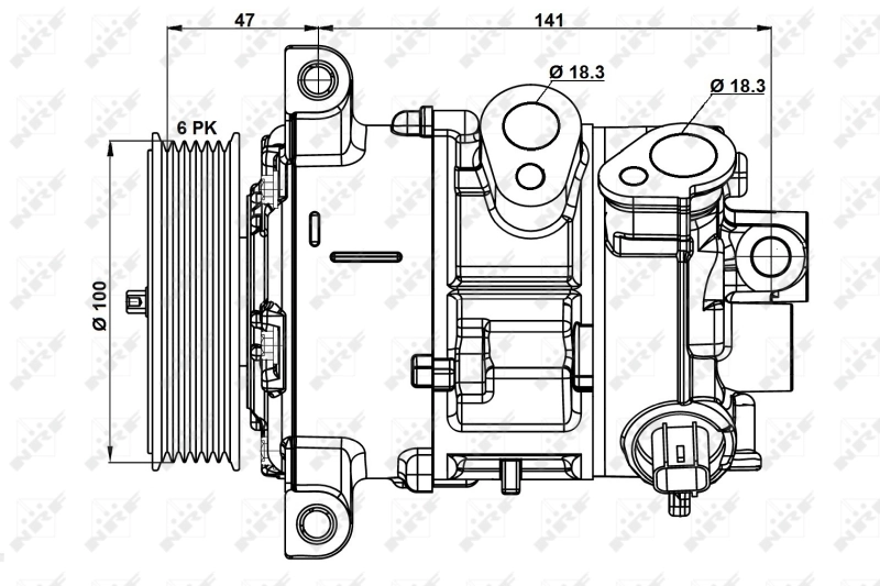 Compressor, air conditioning EASY FIT 32882
