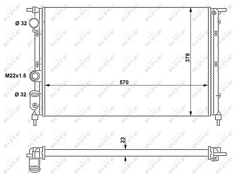 Radiator, pendingin mesin 58852