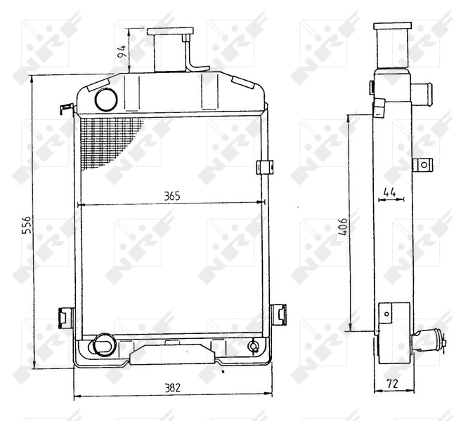 NRF 54028 Radiator, engine cooling