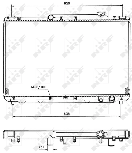 NRF 506721 Radiator, engine cooling