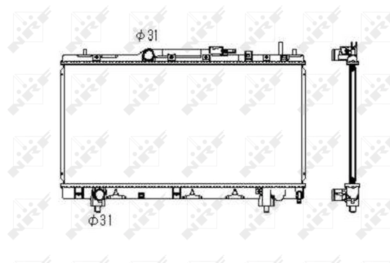 Radiator, engine cooling 53347