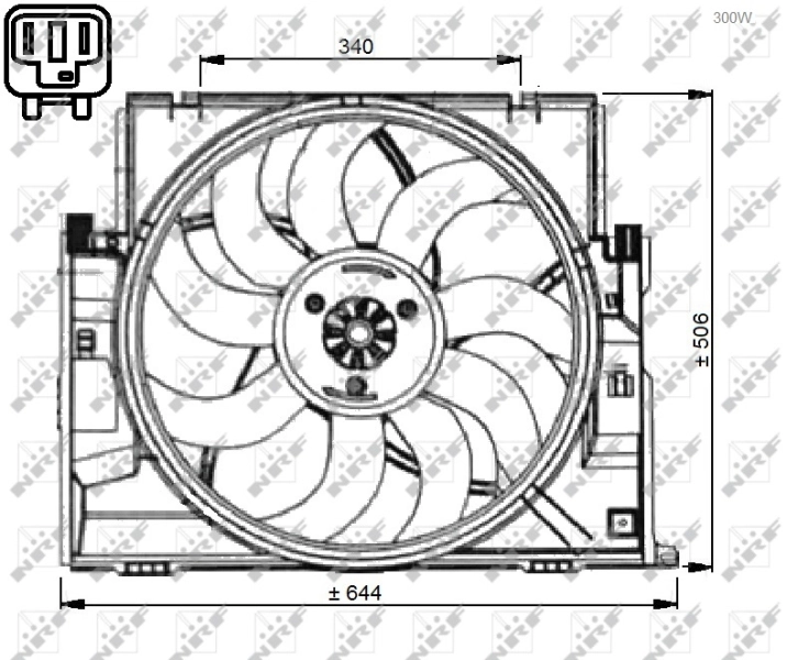 Fan, engine cooling 47735
