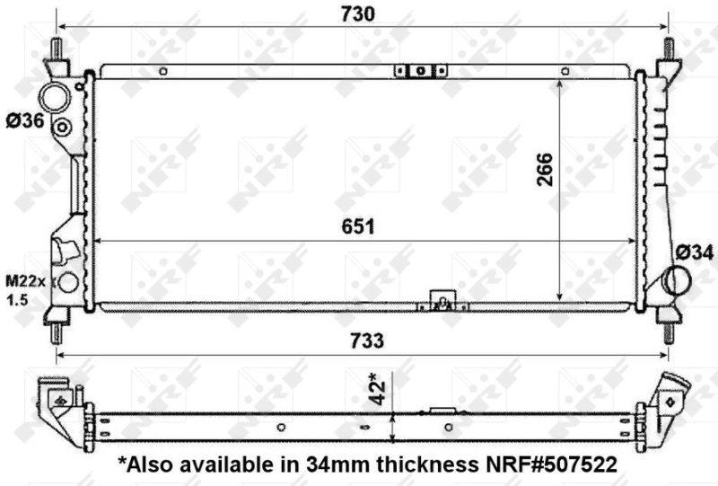 NRF 56163 Radiator, engine cooling
