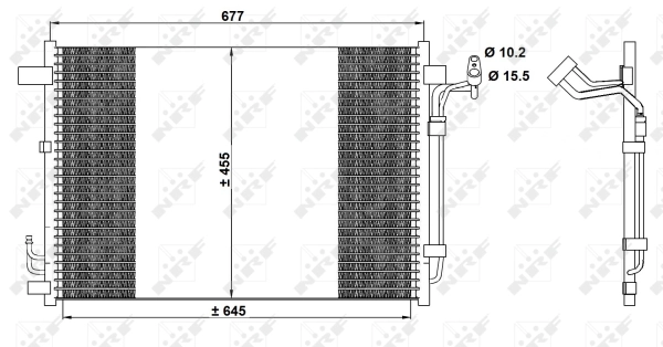 Condenser, air conditioning EASY FIT 350094