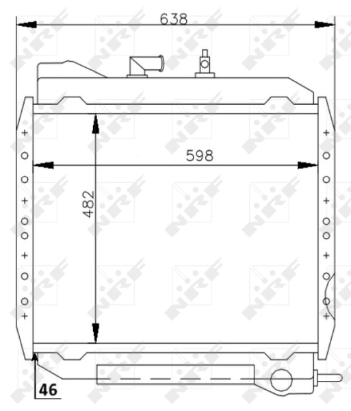 NRF 53714 Radiator, engine cooling