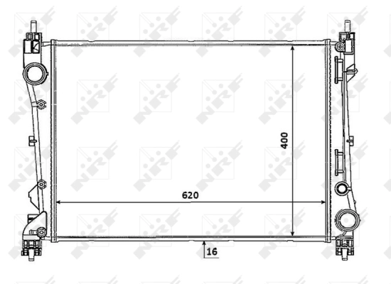 Radiator, engine cooling 53935
