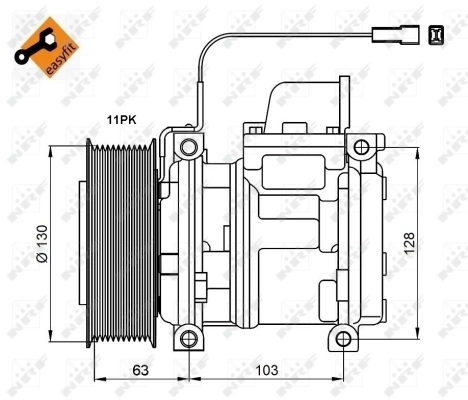Compressor, air conditioning EASY FIT 32829