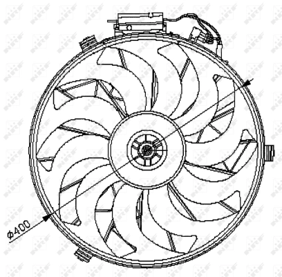 Fan, engine cooling 47028