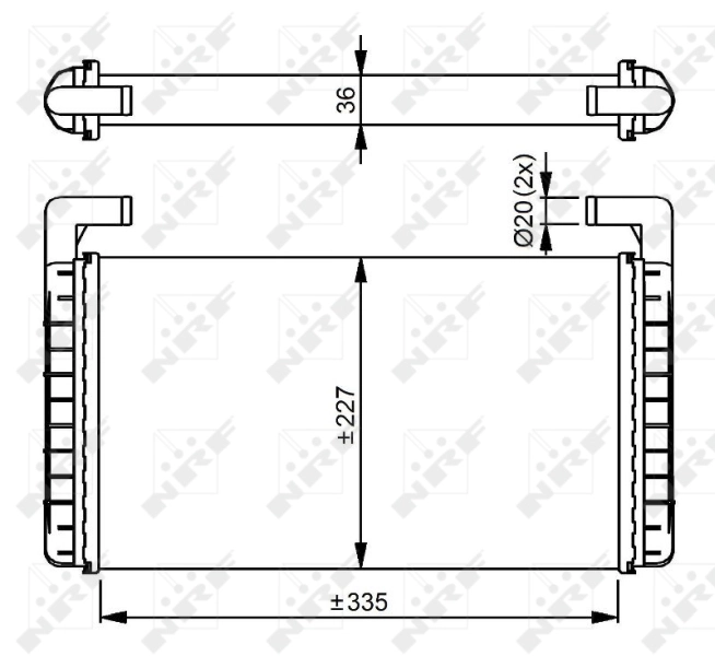 Heat Exchanger, interior heating 54299