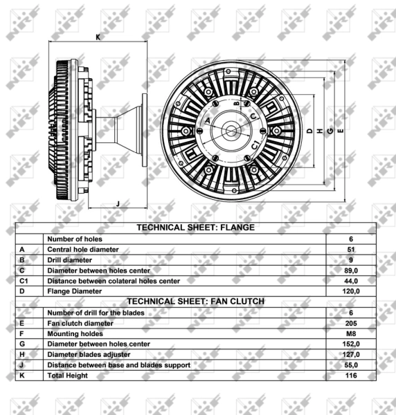 NRF 49037 Clutch, radiator fan