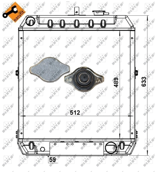 NRF 52168 Radiator, engine cooling